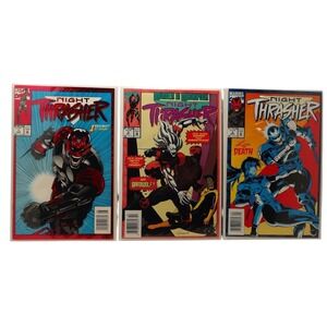 Night Thrasher #1 2 3 Newsstand Edition 1st Solo App Aardwolf 3x Comic Lot